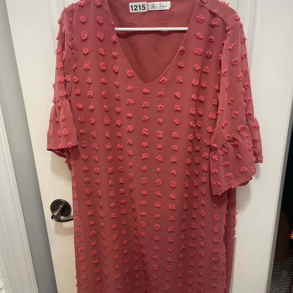 Fashian Collection Rose V-Neck Dress - Picture 4 of 10
